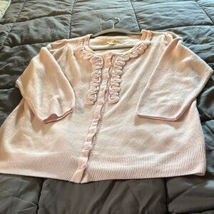 Debbie Morgan Light Pink Cardigan Sweater